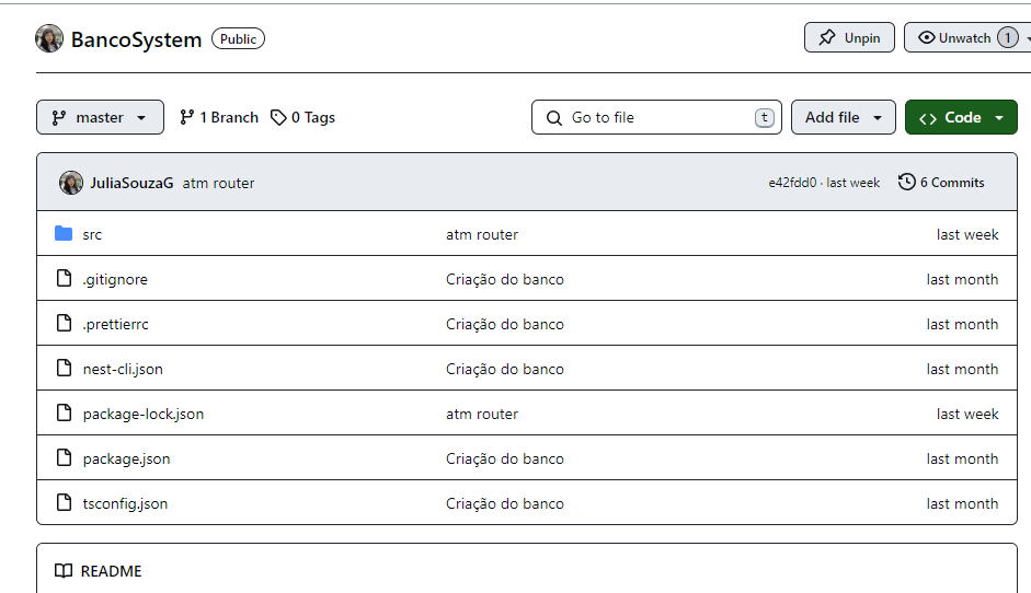 Repositório do projeto UniBank